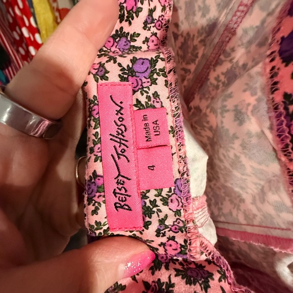 Betsey Johnson tiny calico floral lace-up dress - Picture 4 of 4